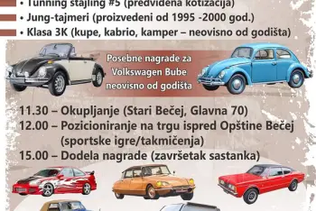 Program Oldtajmer skup Novi Bečej 2026