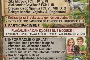 Program Izložba pasa Blace 2026