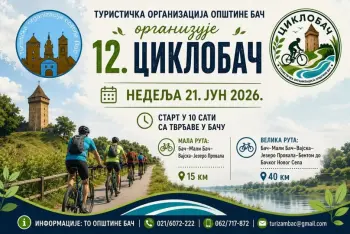 Program Biciklijada Ciklobač Bač 2026