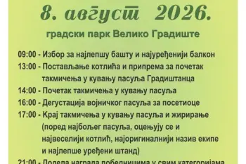Stoja Veliko Gradište 2026