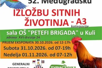Izložba sitnih životinja Kula 2026