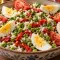 Salata od graška, pirinča i pečenih paprika - recept